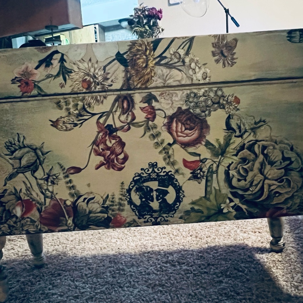 Floral Decorative Chest